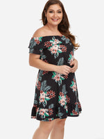 OEM Ladies Floral Plus Size Dresses