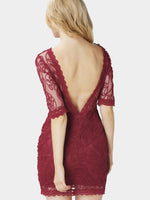 NEW FEELING Womens Burgundy Mini Dresses