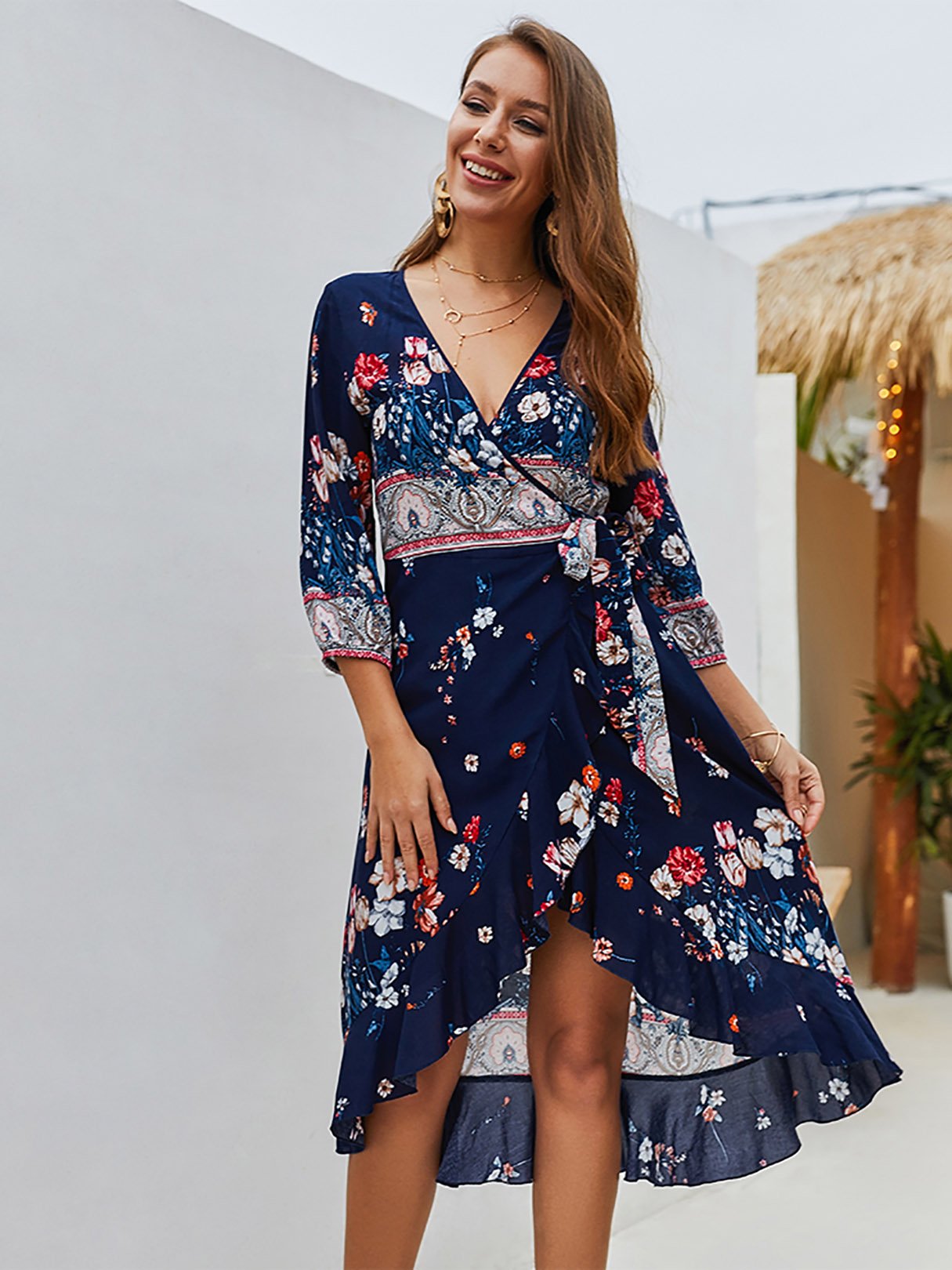 Custom Velvet Lace Dress