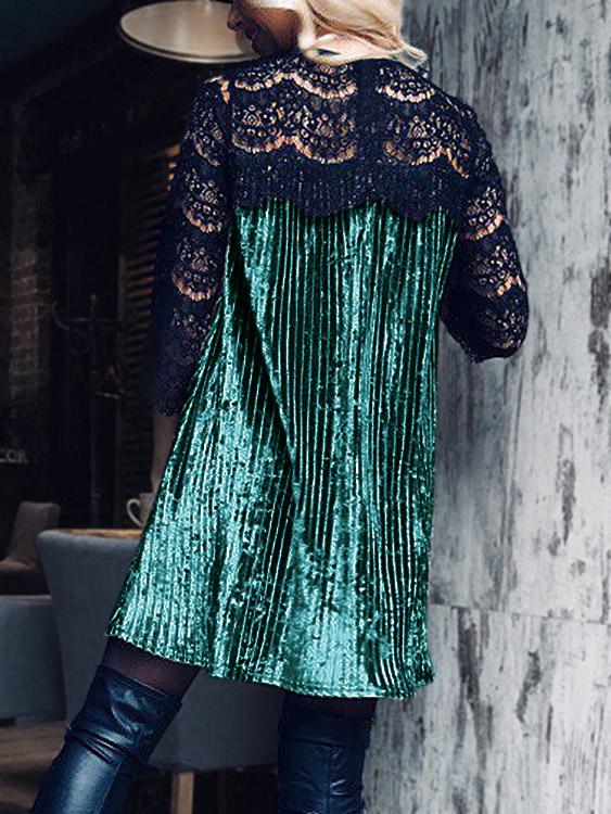 NEW FEELING Womens Green Casual Dresses