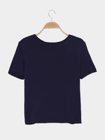 NEW FEELING Womens Navy T-Shirts