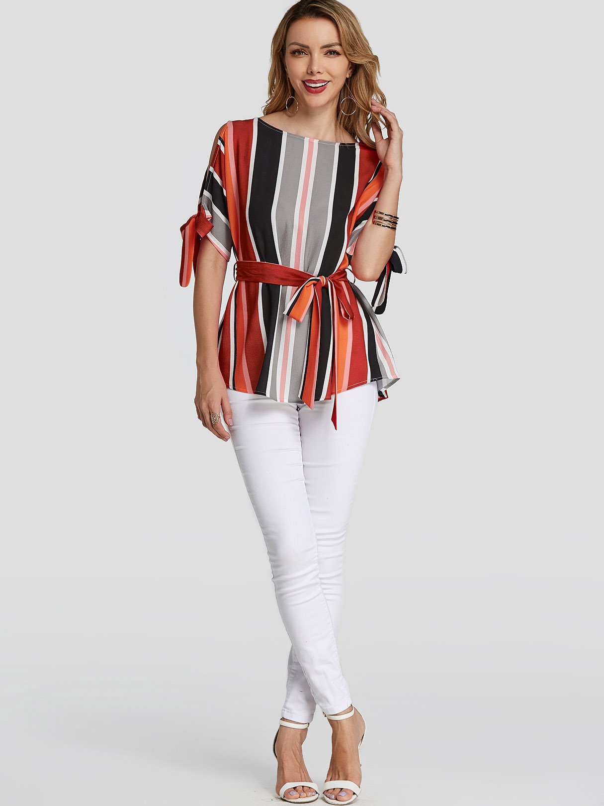 NEW FEELING Womens Multi Blouses