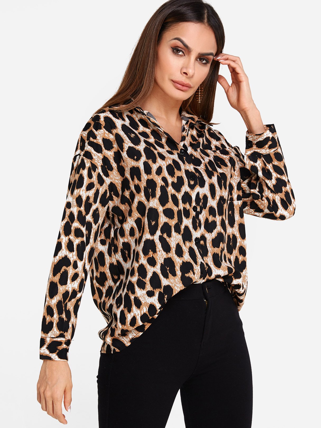 OEM Ladies Coffee Blouses