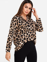 OEM Ladies Coffee Blouses