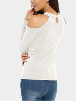 NEW FEELING Womens White T-Shirts