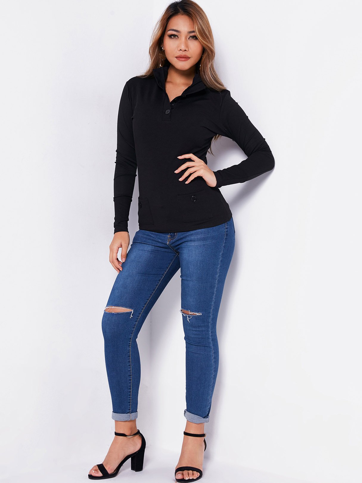 ODM Ladies Long Sleeve T-Shirts