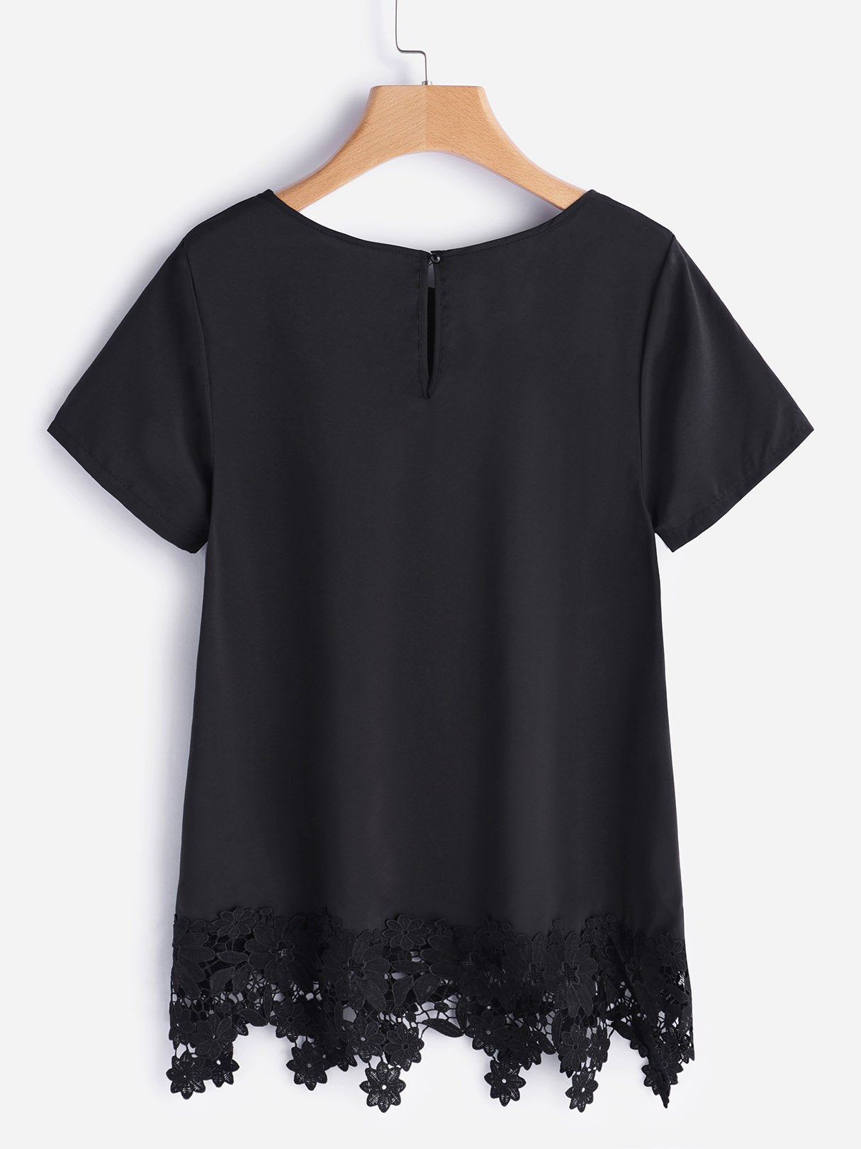 NEW FEELING Womens Black T-Shirts