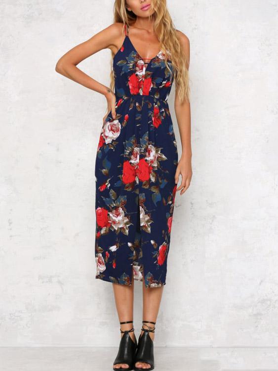 ODM Ladies Sleeveless Maxi Dress