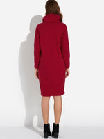 NEW FEELING Womens Burgundy Midi Dresses