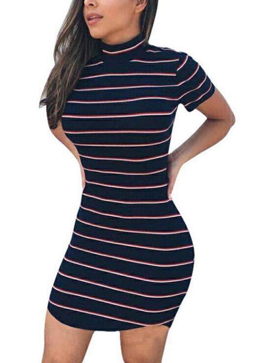 ODM Ladies Short Sleeve Mini Dress