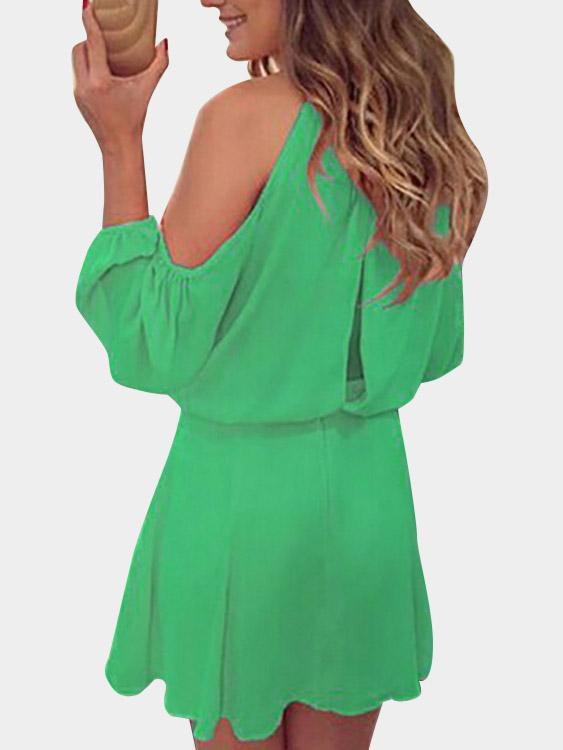 NEW FEELING Womens Green Casual Dresses