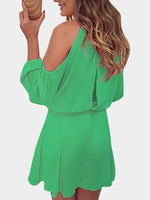 NEW FEELING Womens Green Casual Dresses