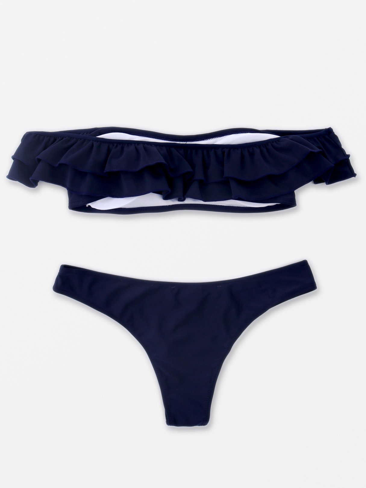 NEW FEELING Womens Blue Bikinis