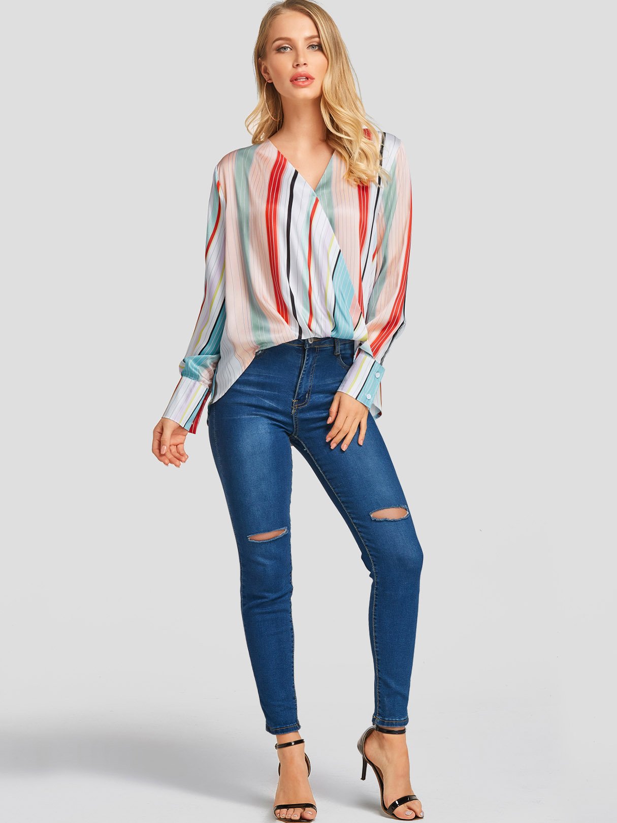 NEW FEELING Womens Multi Blouses