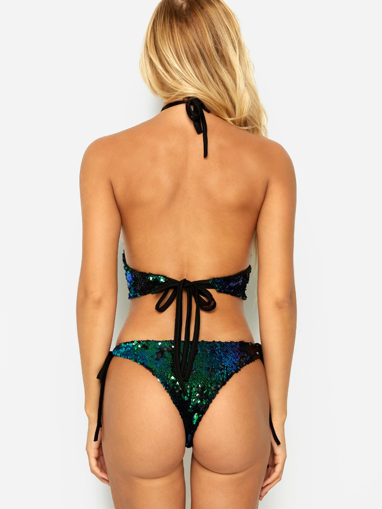 NEW FEELING Womens Green Bikinis