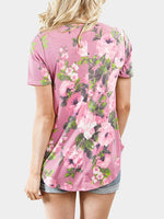 NEW FEELING Womens Pink T-Shirts