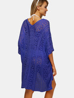 NEW FEELING Womens Purple Cover-Ups