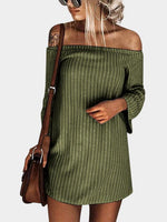 OEM Ladies Army Green Mini Dresses
