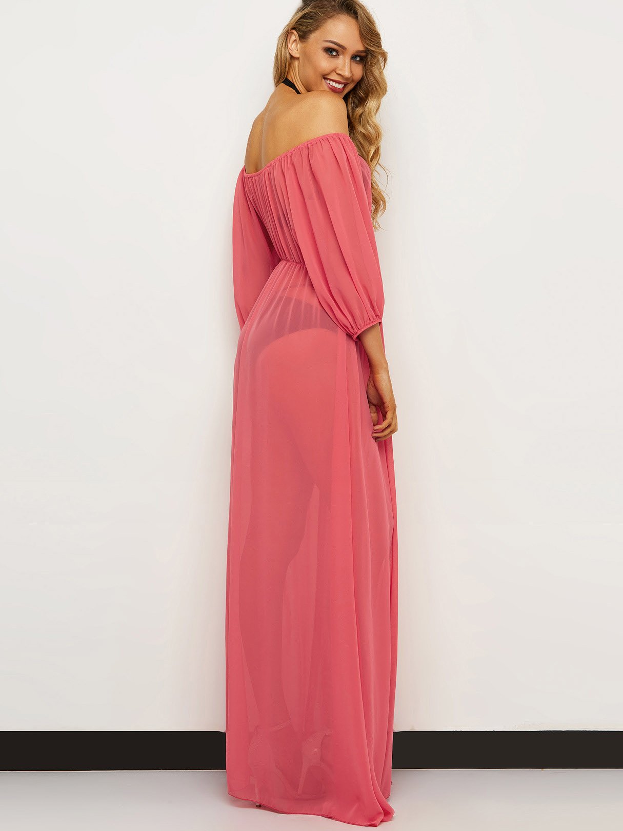 NEW FEELING Womens Red Cover-Ups