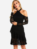 ODM Ladies Long Sleeve Sexy Dress