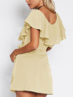 White And Gold Long Dress
