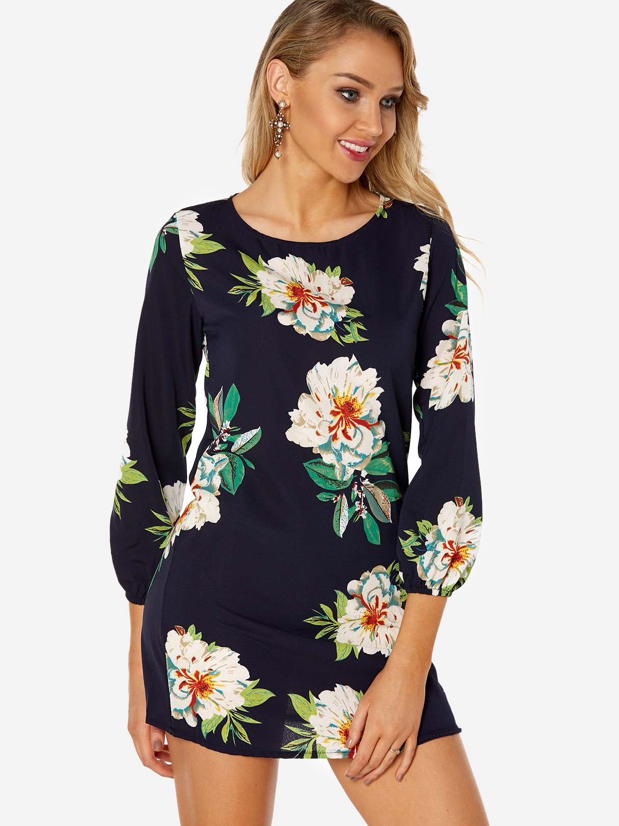 Custom Womens Floral Print Dresses