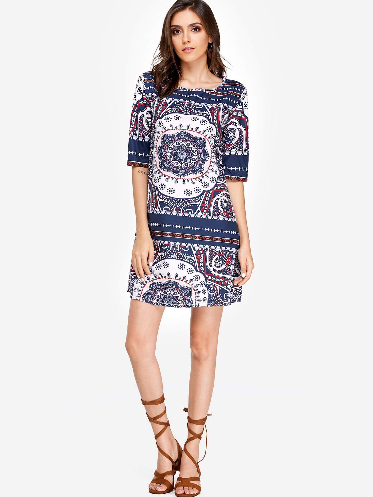 OEM ODM Womens Half Sleeve Casual Dresses