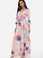 OEM Ladies Pink Maxi Dresses