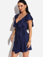 ODM Ladies Short Sleeve Mini Dress