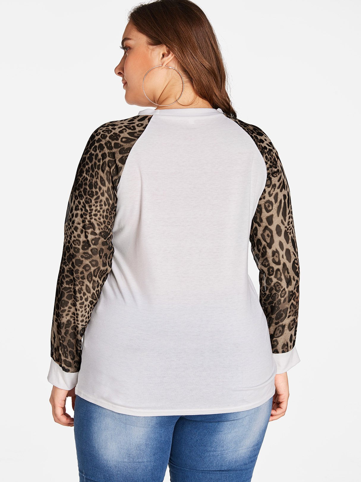 NEW FEELING Womens White Plus Size Tops