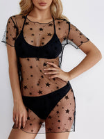 OEM Ladies Black Mini Dresses