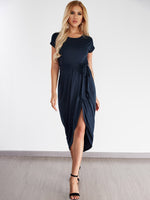 OEM Ladies Navy Casual Dresses