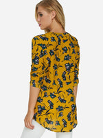 NEW FEELING Womens Yellow Blouses