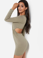 OEM Ladies Army Green Sexy Dresses