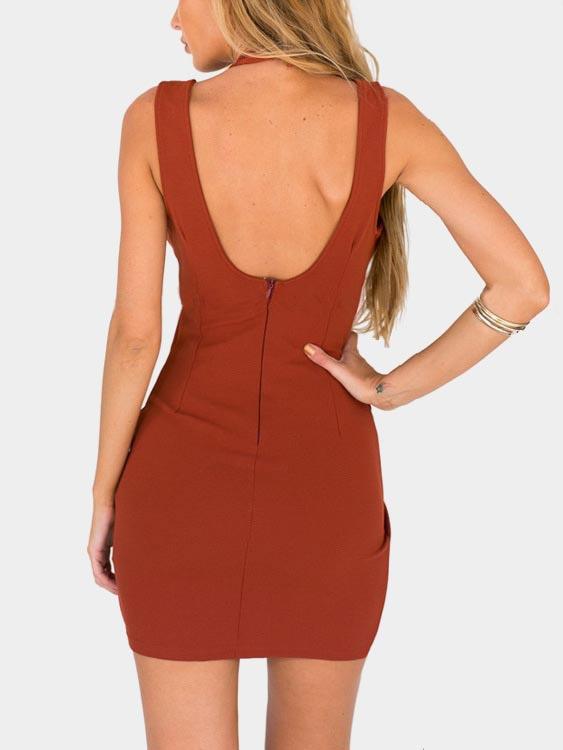 NEW FEELING Womens Red Mini Dresses