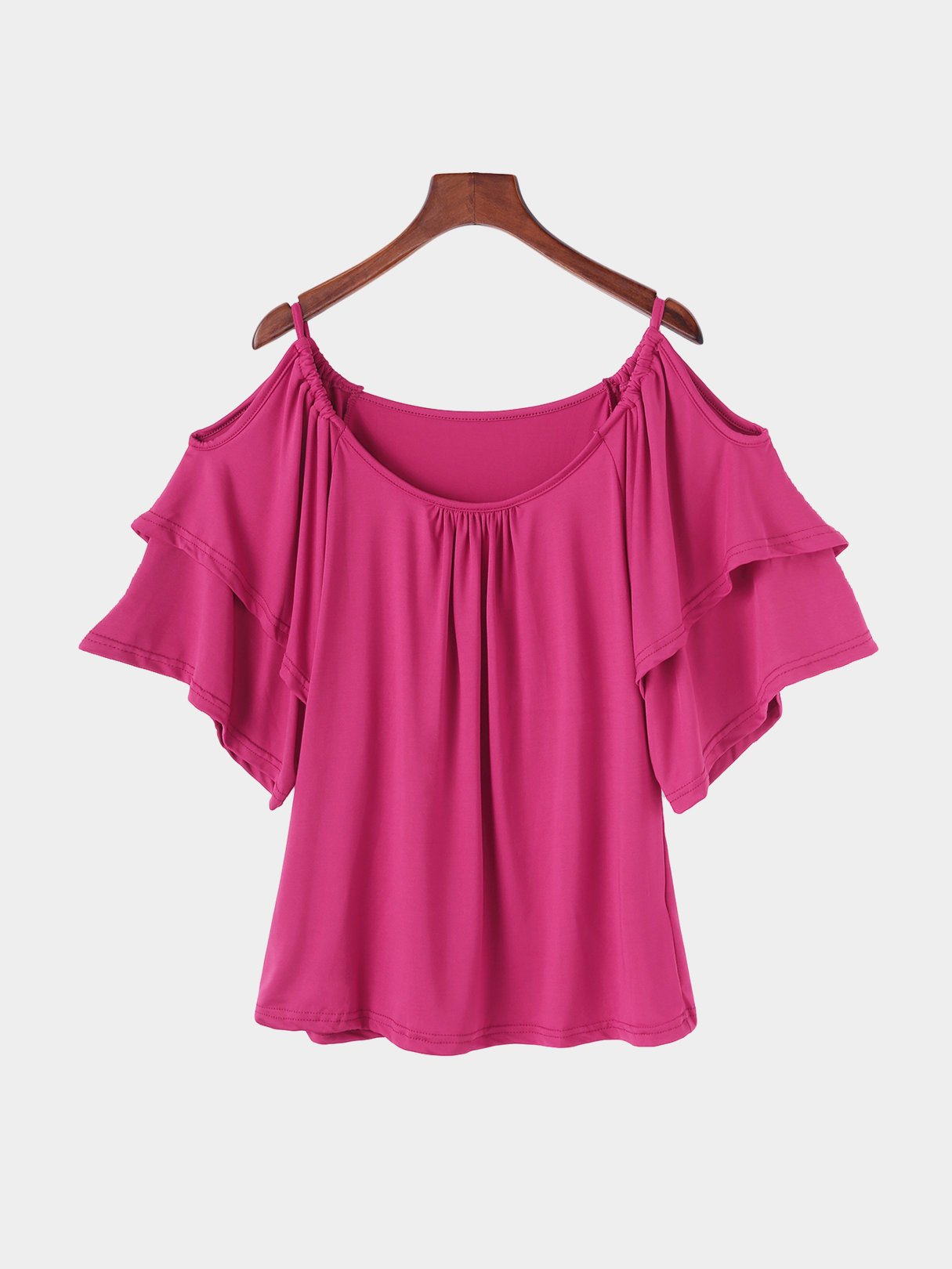 NEW FEELING Womens Red T-Shirts