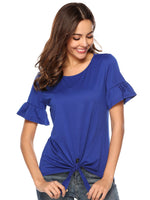 OEM Ladies Blue T-Shirts