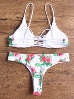 NEW FEELING Womens White Bikinis