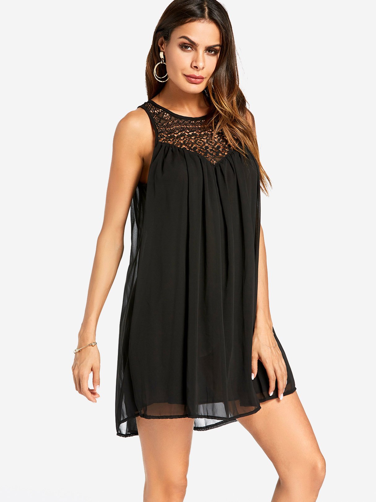 OEM Ladies Black Mini Dresses