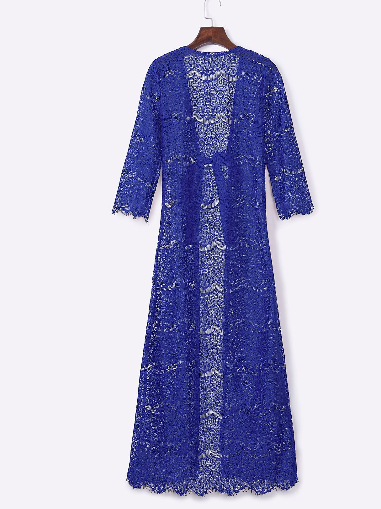 Wholesale Long Sleeve Lace Eyelash Hem Overall 
