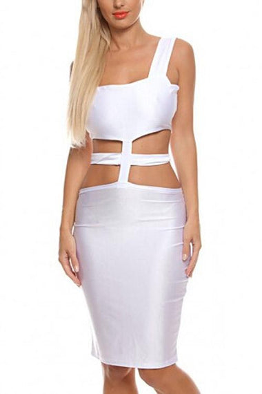 Wholesale Sexy Bodycon Bandage White Dresses