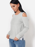 NEW FEELING Womens Grey T-Shirts