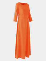 OEM Ladies Orange Maxi Dresses