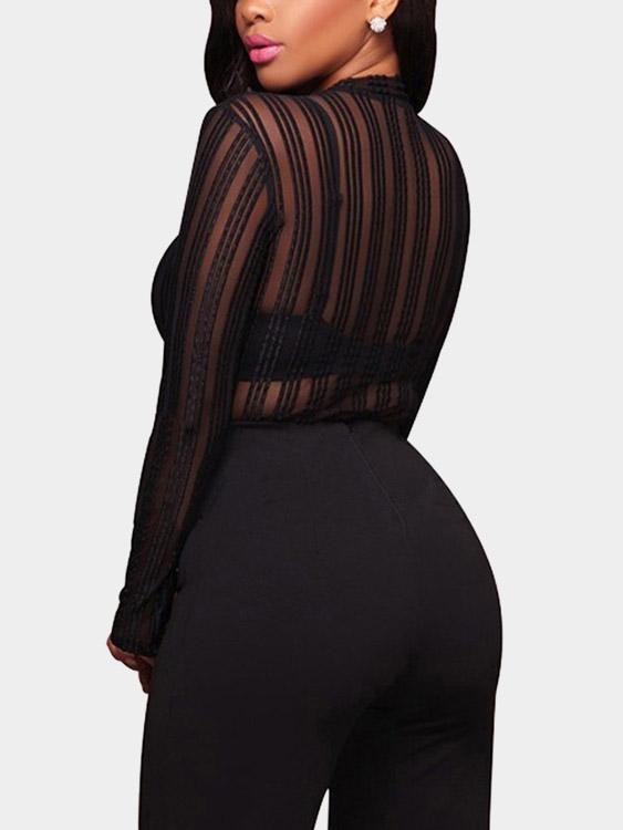 NEW FEELING Womens Black Bodysuits