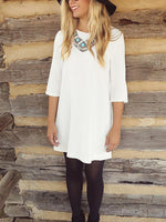 OEM Ladies White Mini Dresses