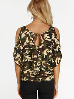 NEW FEELING Womens Camouflage T-Shirts