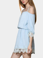 NEW FEELING Womens Blue Casual Dresses
