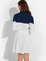 NEW FEELING Womens White Casual Dresses