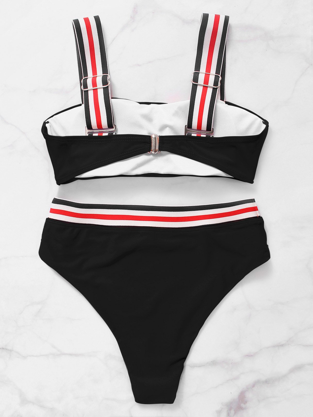 NEW FEELING Womens Black Bikinis