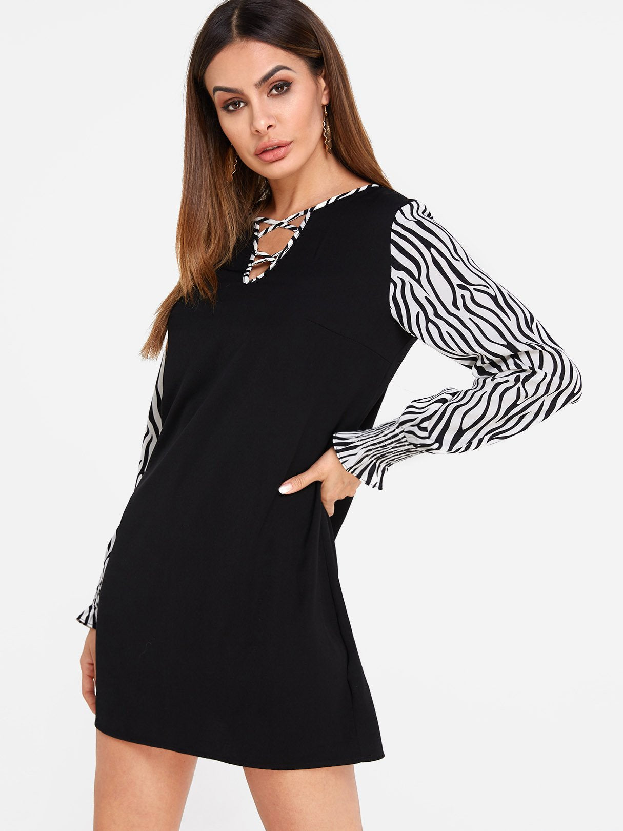 ODM Ladies Long Sleeve Mini Dress